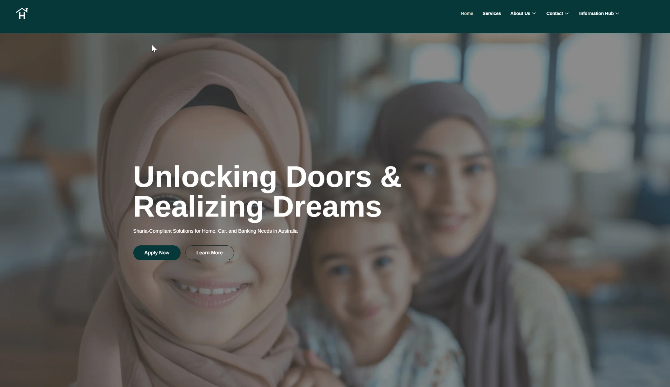 Screenshot of Finance Broker website homepage